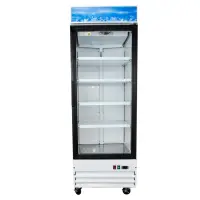 Universal G648BMF 28" One Glass Door Reach In Refrigerator Merchandiser