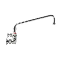 Universal 12” Low Lead Wall Mount Swing Spout Faucet - 8” Centers