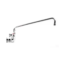 Universal 16” Low Lead Wall Mount Swing Spout Faucet - 8” Centers