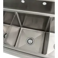 Universal LJ1515-2R - 48" Two Compartment Sink W/ Right Drainboard