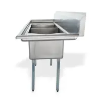 Universal LJ1818-2RL - 72" Two Compartment Sink W/ Two Drainboards