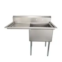 Universal LJ2424-1L - 51" One Compartment Sink W/ Left Drainboard