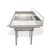 Universal LJ2424-1RL - 72" One Compartment Sink W/ Two Drainboards