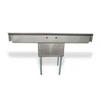 Universal LJ2424-1RL - 72" One Compartment Sink W/ Two Drainboards