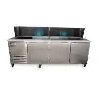 Leader LM96 - 96" Refrigerated Sandwich / Salad Prep Table