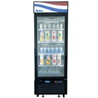 Atosa MCF8725GR - 24" Glass Door Refrigerator - 11.1 cu. ft. - Bottom Mount