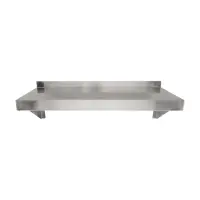 Universal 18 Gauge Stainless Steel 14" x 24" Solid Wall Shelf