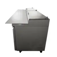 Universal UPPT92 92” Three Door Pizza Prep Table Refrigerator