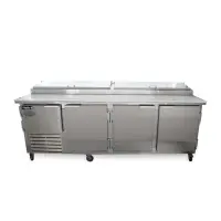 Leader PT96-M - 96" Pizza Prep Table - Marble Top