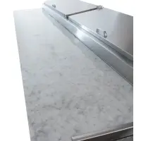 Leader PT96-M - 96" Pizza Prep Table - Marble Top