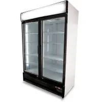 Universal SB54SC - 54" Glass Door Reach In Refrigerator