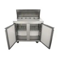 Universal USPTR36 36” Two Door Salad / Sandwich Prep Table