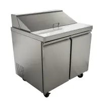 Universal USPTR36 36” Two Door Salad / Sandwich Prep Table