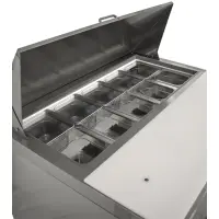 Universal USPTR36 36” Two Door Salad / Sandwich Prep Table