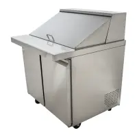 Universal USPT36 36” Mega Top Two Door Sandwich Prep Table Refrigerator