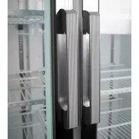 Universal SG1.9L3 78” Three Swing Glass Door Reach In Refrigerator Merchandiser with LED Lights