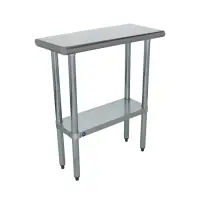 Universal SG1430 - 30" X 14" Stainless Steel Work Table W/ Galvanized Under Shelf