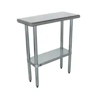 Universal SS1430 - 30" X 14" Stainless Steel Work Table W/ Stainless steel Under Shelf