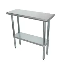 Universal SG1436 - 36" X 14" Stainless Steel Work Table W/ Galvanized Under Shelf