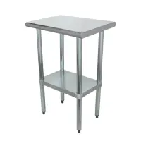 Universal SG1824 - 24" X 18" Stainless Steel Work Table W/ Galvanized Under Shelf