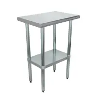 Universal SG1824 - 24" X 18" Stainless Steel Work Table W/ Galvanized Under Shelf