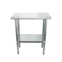 Universal SS1830 - 30" X 18" Stainless Steel Work Table W/ Stainless Steel Under Shelf