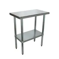 Universal SS1830 - 30" X 18" Stainless Steel Work Table W/ Stainless Steel Under Shelf