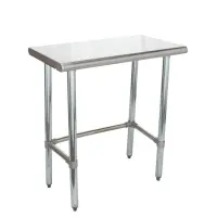 Universal SG1830-RCB - 30" X 18" Stainless Steel Work Table W/ Galvanized Cross Bar