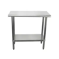 Universal SG1836 - 36" X 18" Stainless Steel Work Table W/ Galvanized Under Shelf