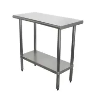 Universal SG1836 - 36" X 18" Stainless Steel Work Table W/ Galvanized Under Shelf