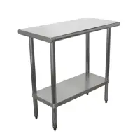 Universal SG1836 - 36" X 18" Stainless Steel Work Table W/ Galvanized Under Shelf