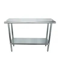 Universal SG1848 - 48" X 18" Stainless Steel Work Table W/ Galvanized Under Shelf