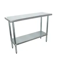 Universal SG1848 - 48" X 18" Stainless Steel Work Table W/ Galvanized Under Shelf