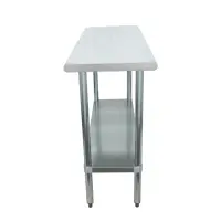 Universal SG1848 - 48" X 18" Stainless Steel Work Table W/ Galvanized Under Shelf