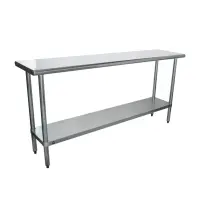 Universal SS1872 - 72" X 18" Stainless Steel Work Table W/ Stainless Steel Under Shelf