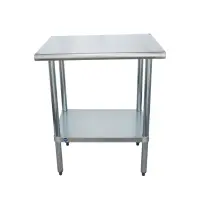 Universal SG2430 - 30" X 24" Stainless Steel Work Table W/ Galvanized Under Shelf