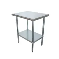 Universal SG2430 - 30" X 24" Stainless Steel Work Table W/ Galvanized Under Shelf