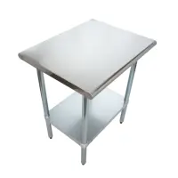 Universal SG2430 - 30" X 24" Stainless Steel Work Table W/ Galvanized Under Shelf