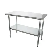 Universal SS2448 - 48" X 24" Stainless Steel Work Table W/ Stainless Steel Under Shelf