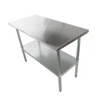 Universal SG2448 - 48" X 24" Stainless Steel Work Table W/ Galvanized Under Shelf