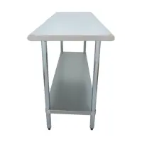 Universal SS2472 - 72" X 24" Stainless Steel Work Table W/ Stainless Steel Under Shelf