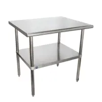 Universal SS3036 - 36" X 30" Stainless Steel Work Table W/ Stainless Steel Under Shelf