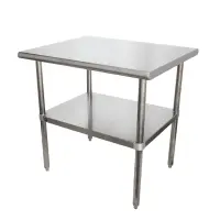 Universal SS3036 - 36" X 30" Stainless Steel Work Table W/ Stainless Steel Under Shelf