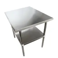 Universal SG3036 - 30" X 36" Stainless Steel Work Table W/ Galvanized Under Shelf