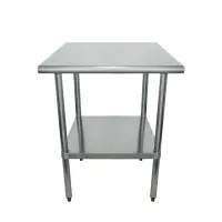 Universal SG3030 - 30" X 30" Stainless Steel Work Table W/ Galvanized Under Shelf