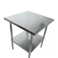 Universal SG3030 - 30" X 30" Stainless Steel Work Table W/ Galvanized Under Shelf