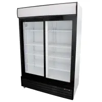 Universal SSB54SC - 54" Sliding Glass Door Reach In Refrigerator