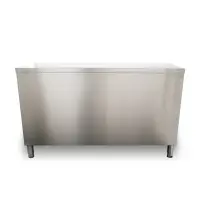 Universal ST-316-60-O - 16" X 60" Stainless Steel Storage Dish Cabinet - Open Front