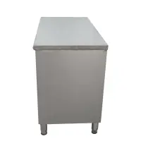 Universal ST-324-48 - 24" X 48" Stainless Steel Storage Dish Cabinet - Sliding Doors