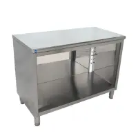 Universal ST-324-48-O - 24" X 48" Stainless Steel Storage Dish Cabinet - Open Front